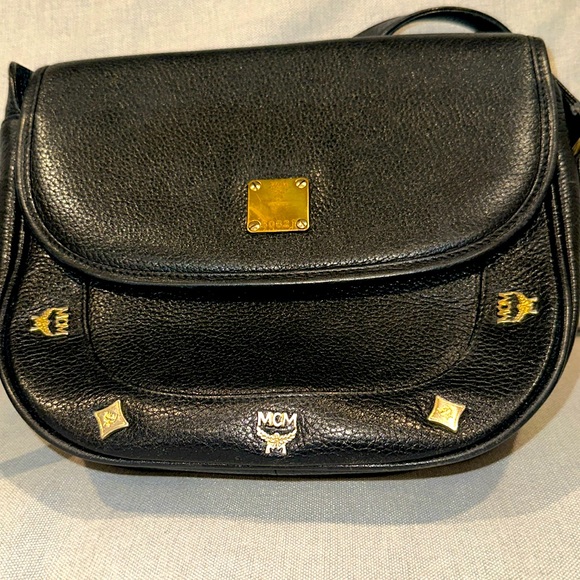 MCM Handbags - MCM authentic sling bag made in Germany in EUC minor tarnish ON gold metal